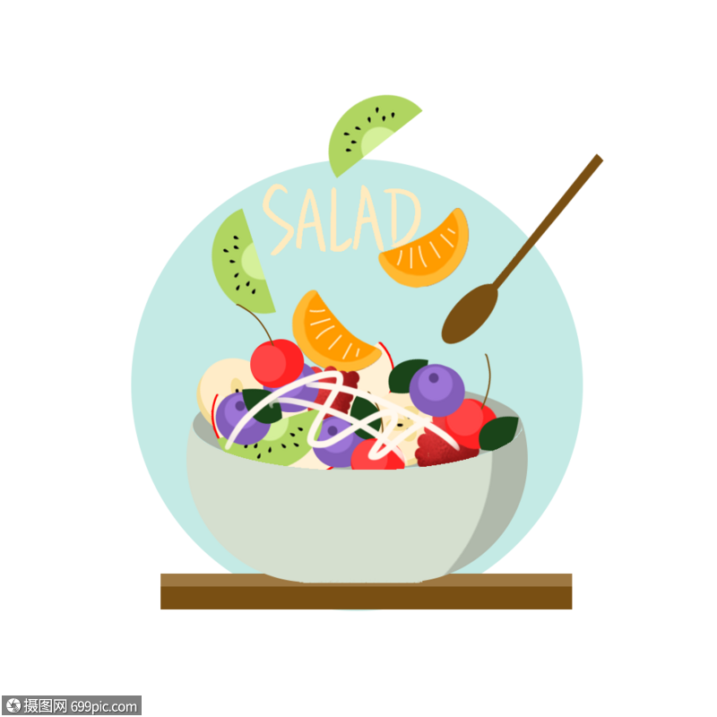 沙拉水果沙拉美食图片