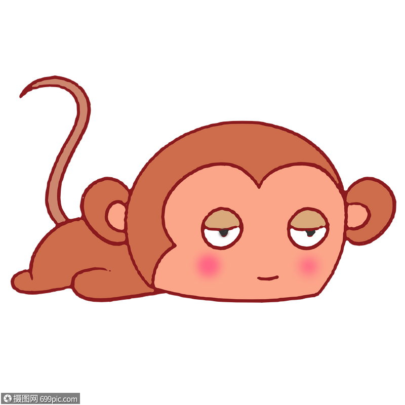 无精打采的猴子