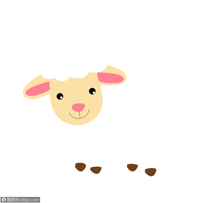 免抠元素 手绘/卡通元素 小羊.png