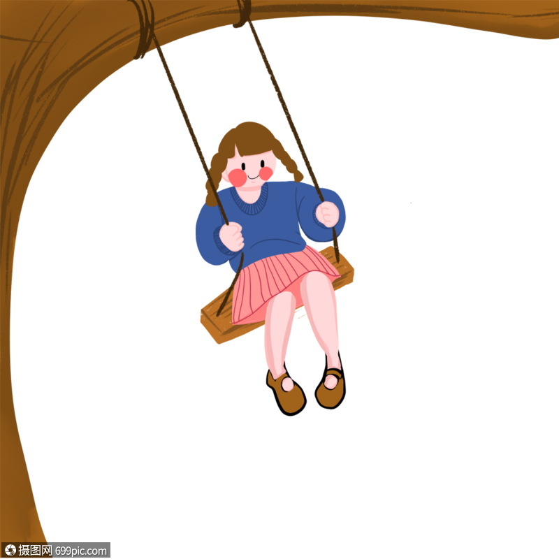 荡秋千的女孩