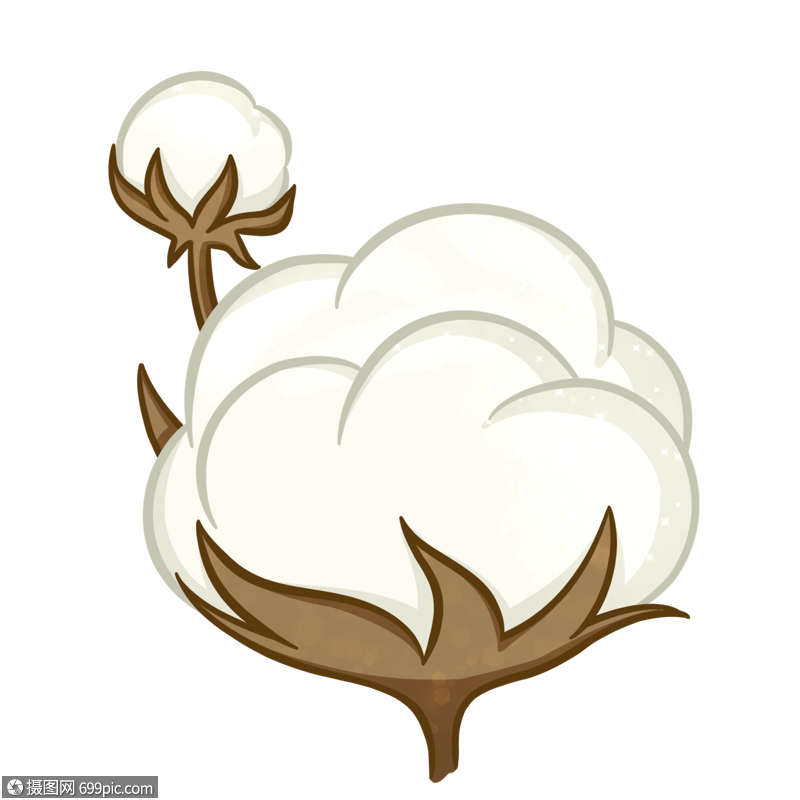 免抠元素 手绘/卡通元素 棉花.psd