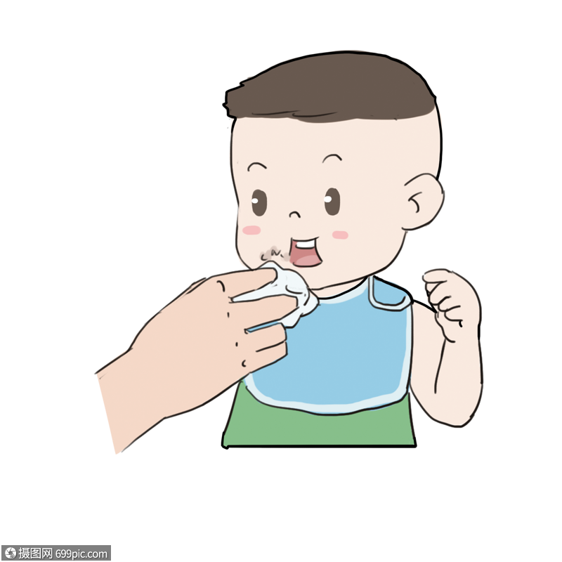 给婴儿擦嘴可爱围嘴