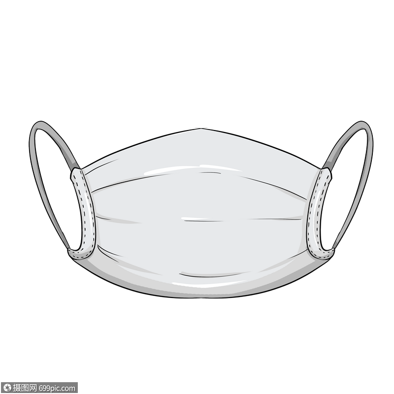 护士节质感口罩装饰素材图案