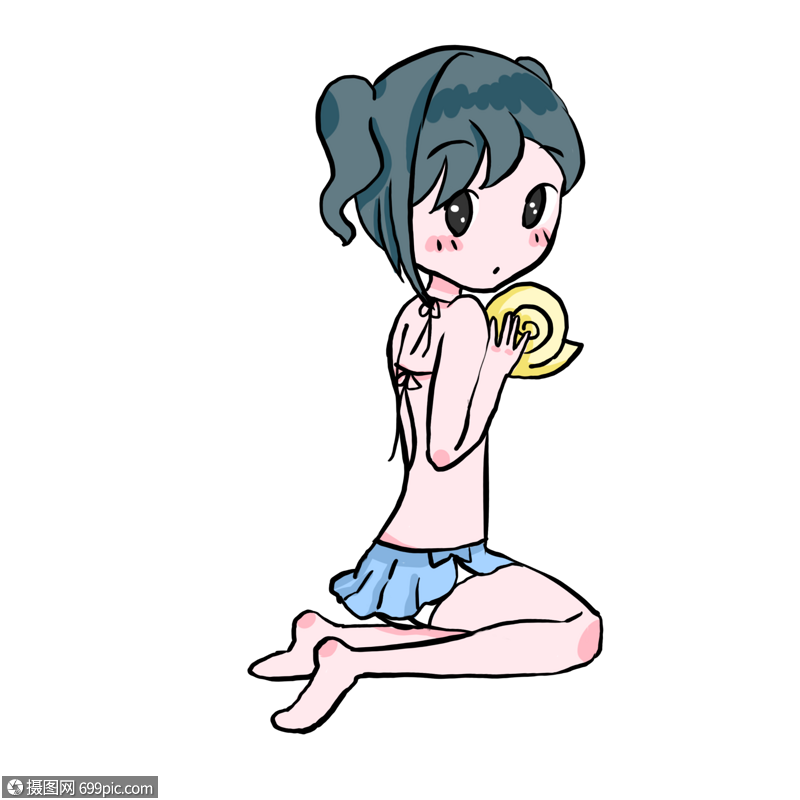 卡通性感泳装女孩