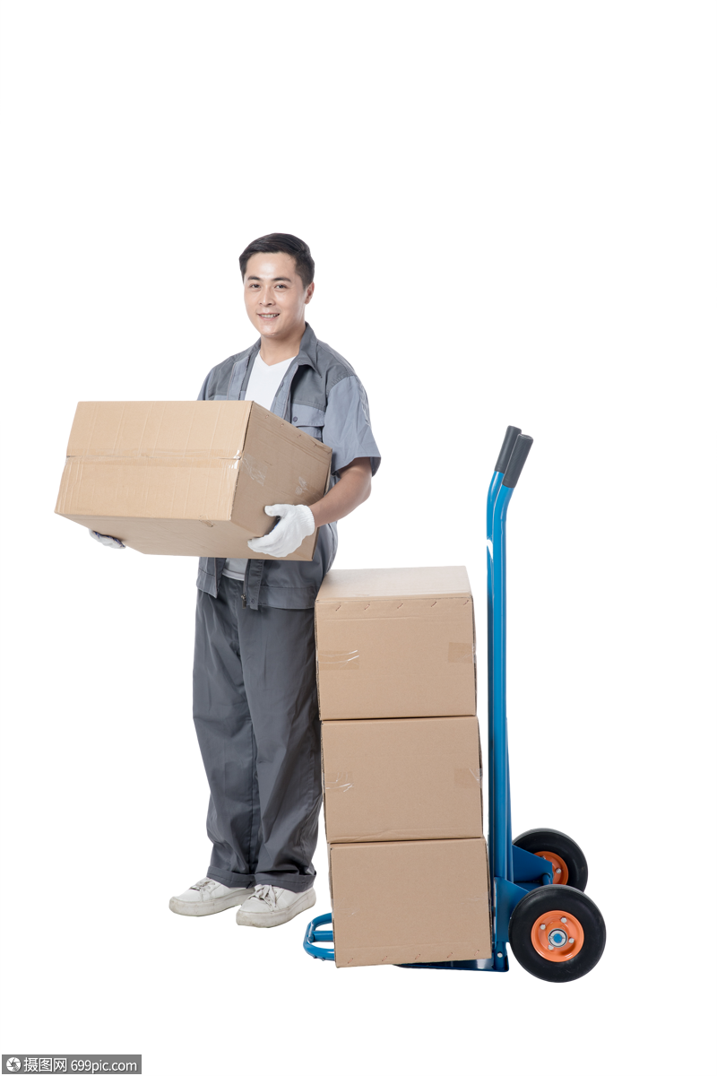 仓储物流工人搬运货物免抠素材