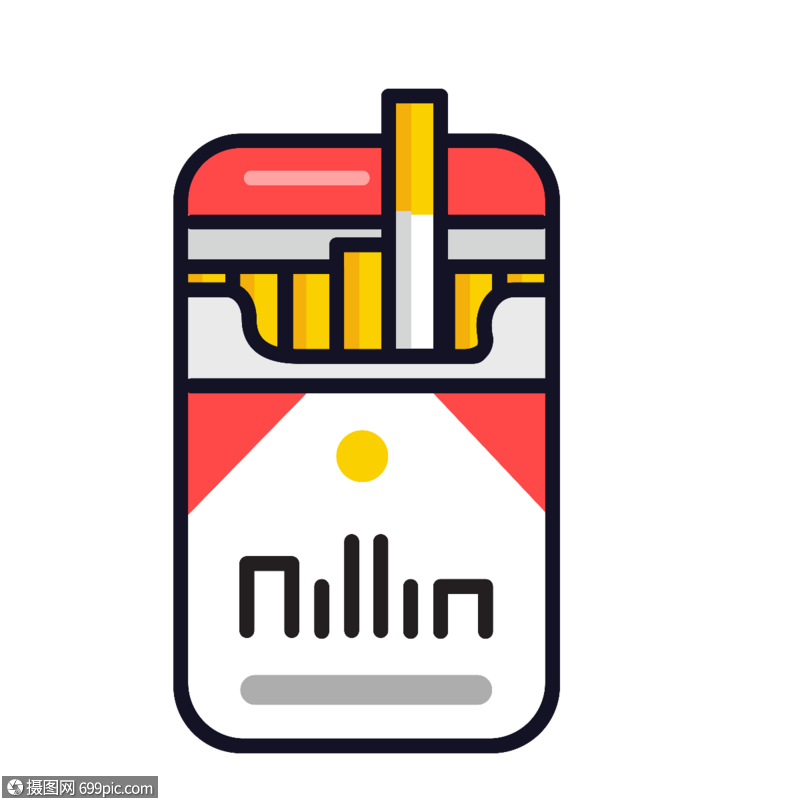 香烟图标免抠矢量插画素材