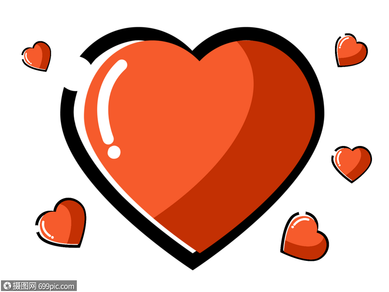 爱心情人节元素