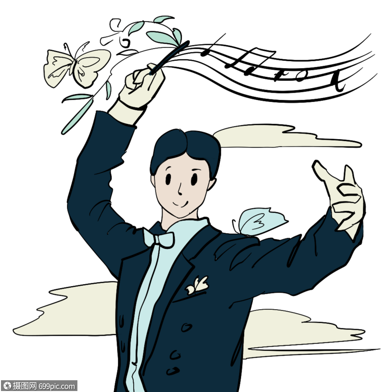 指挥家素材免抠高清图片素材