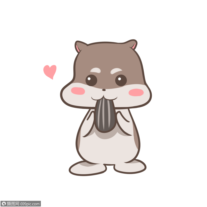 吃瓜子动物宠物高清图片素材