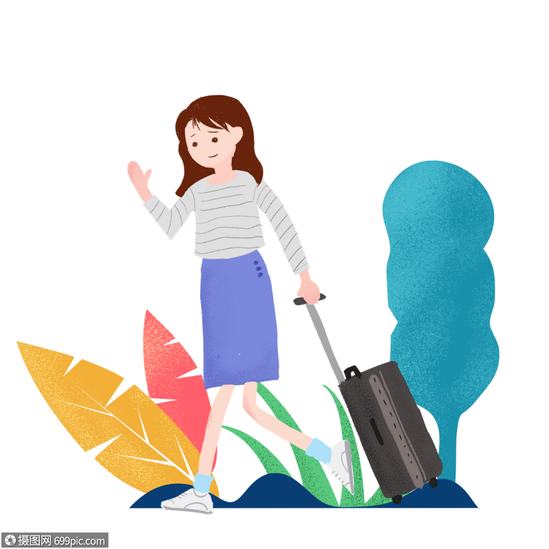 毕业离开挥手道别图片