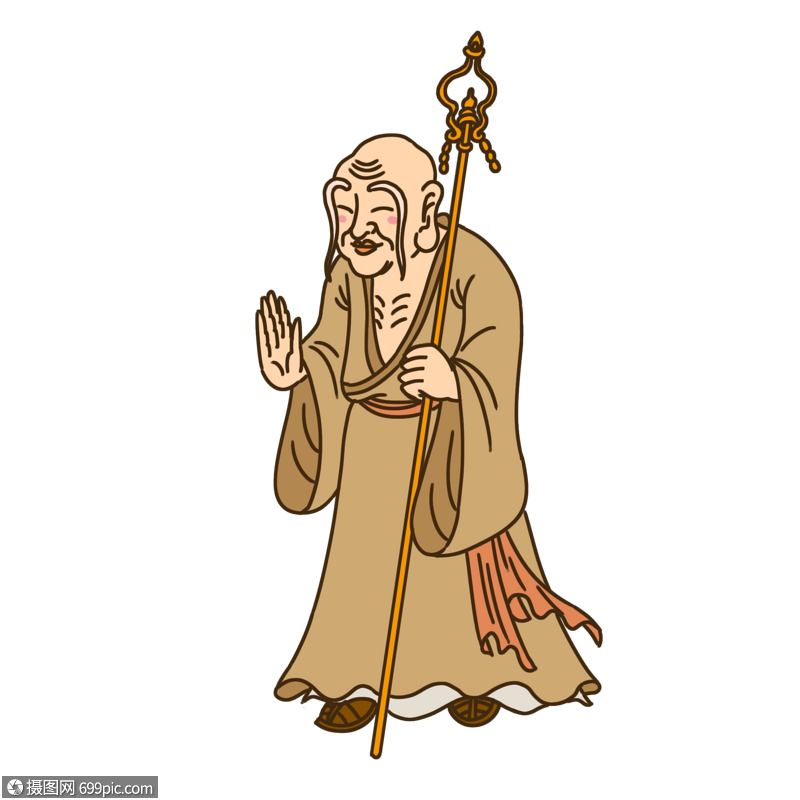 长眉罗汉像和尚寺僧