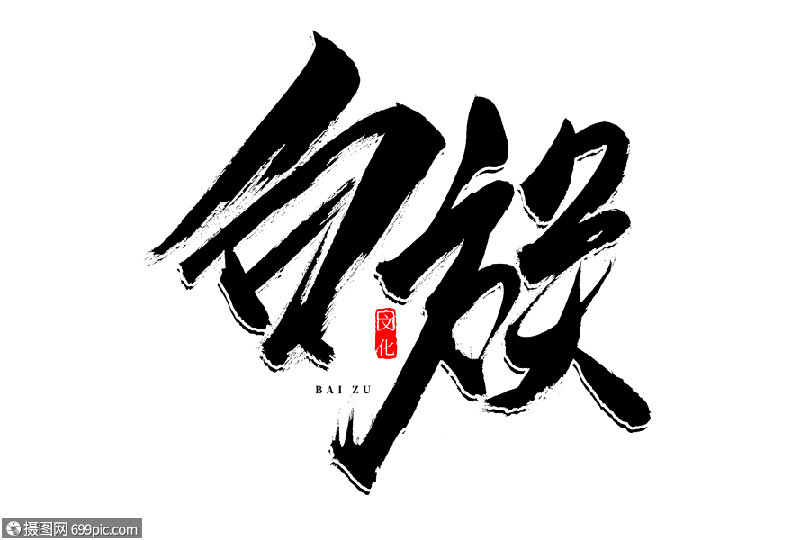 白族书法艺术字