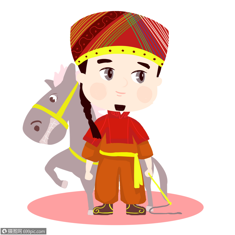 训马的蒙古族男人