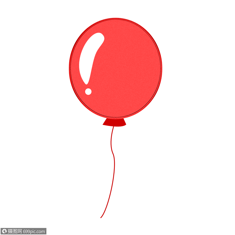 红色气球头像图片