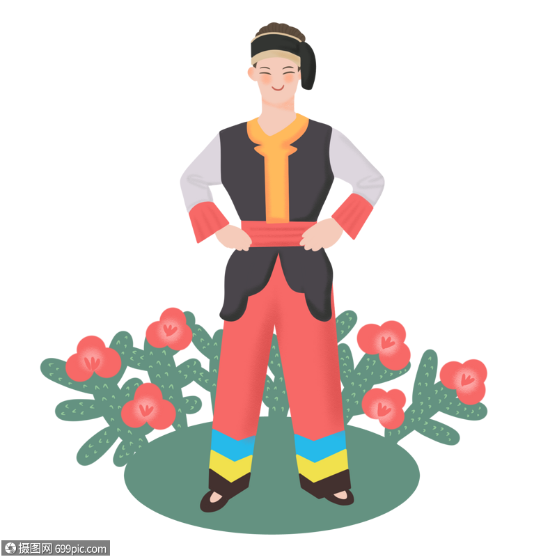 苗族男生少数民族服装