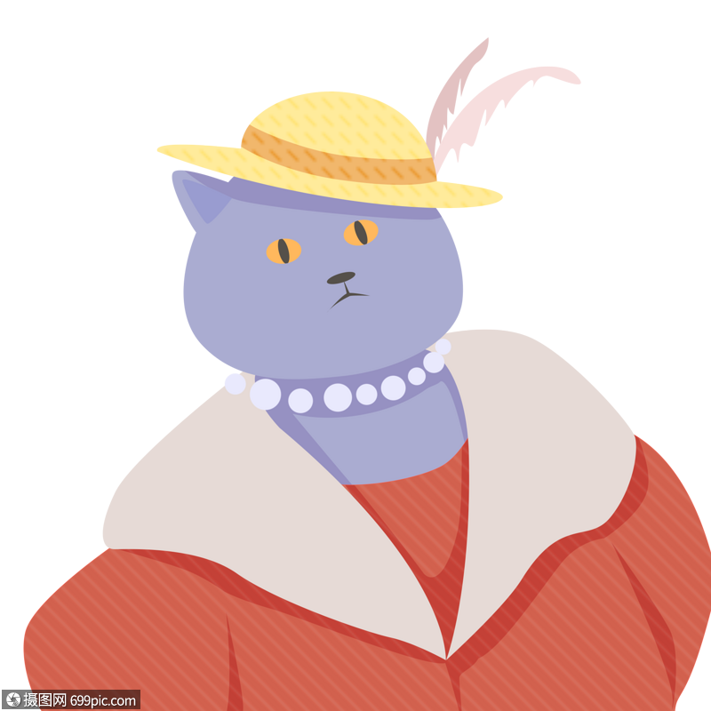 卡通动物拟人头像