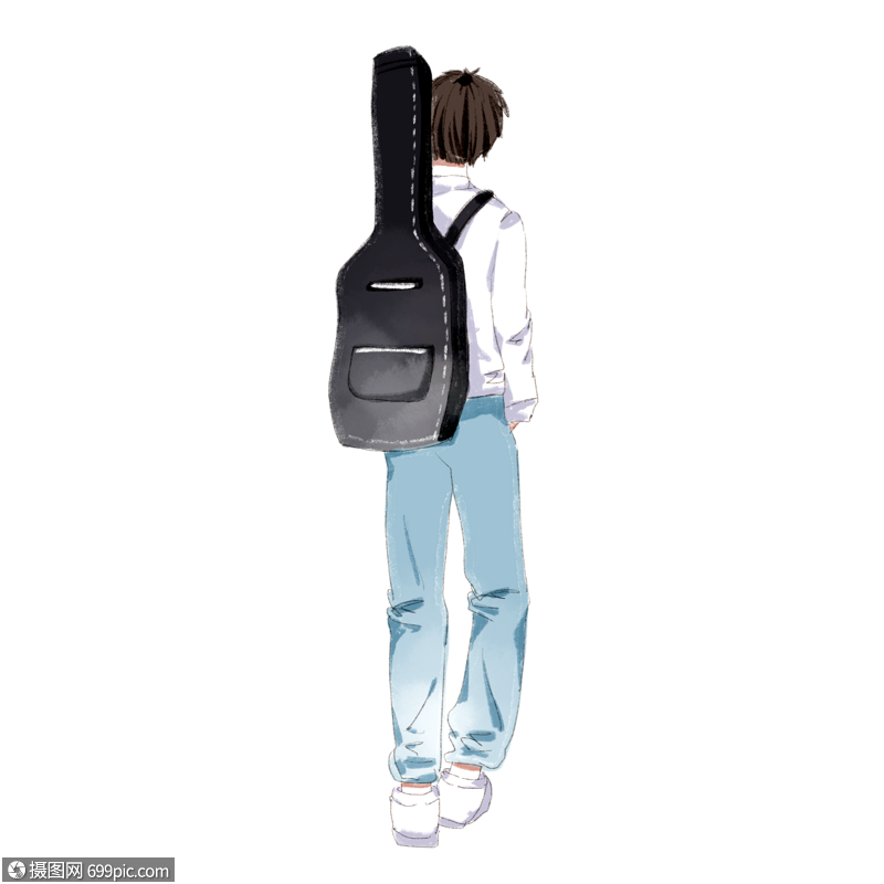 背吉他的男生