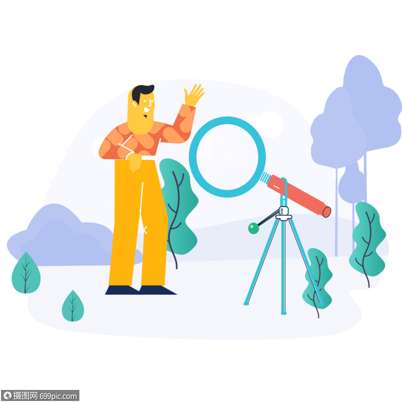 免抠元素 手绘/卡通元素 做调查图标免抠矢量插画素材.svg