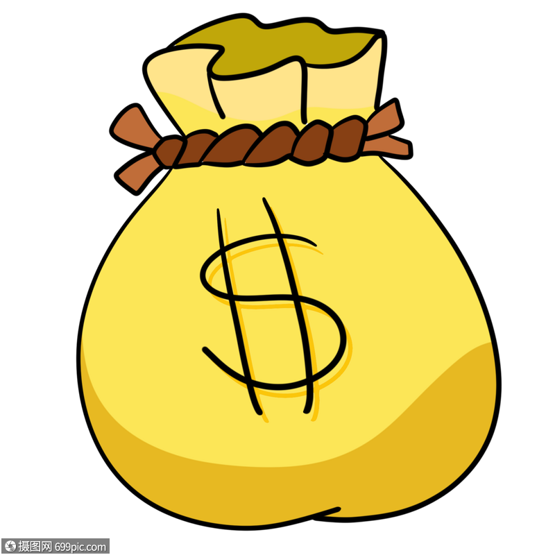 卡通钱袋图片