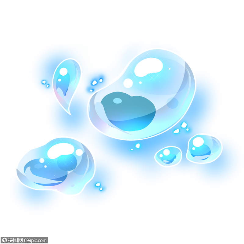 泡泡漂浮手绘气泡图片