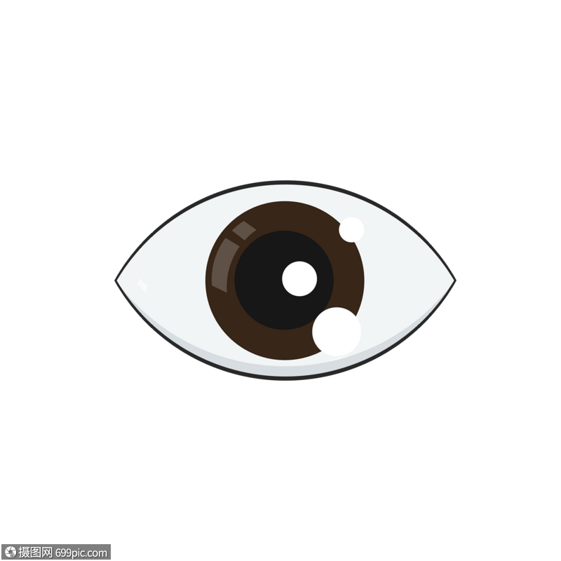 卡通眼睛手绘插图图片