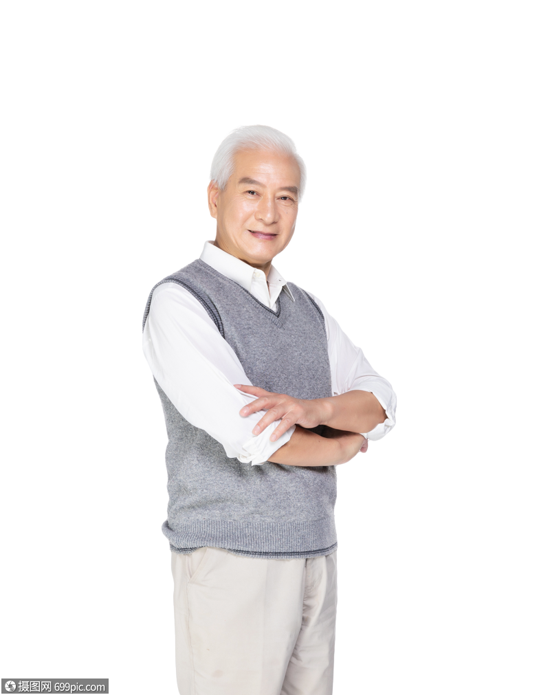 老年男性形象人物免抠