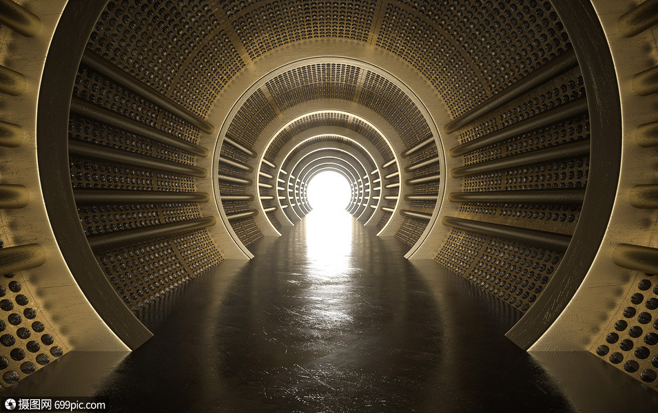 大气3d圆形通道