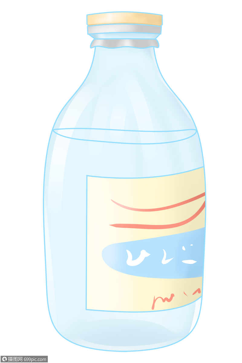手绘/卡通元素 盐水瓶.psd