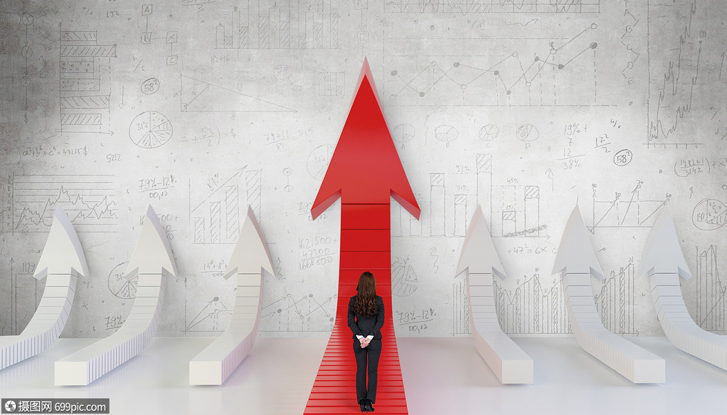 商务创意晋升箭头图片