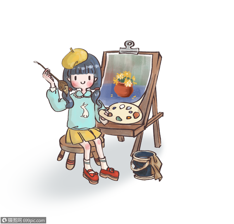 暑期培训艺术生美术生免抠素材辅导班装饰