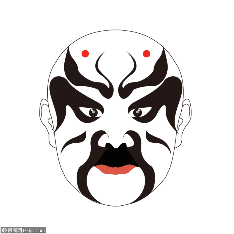 白色脸谱