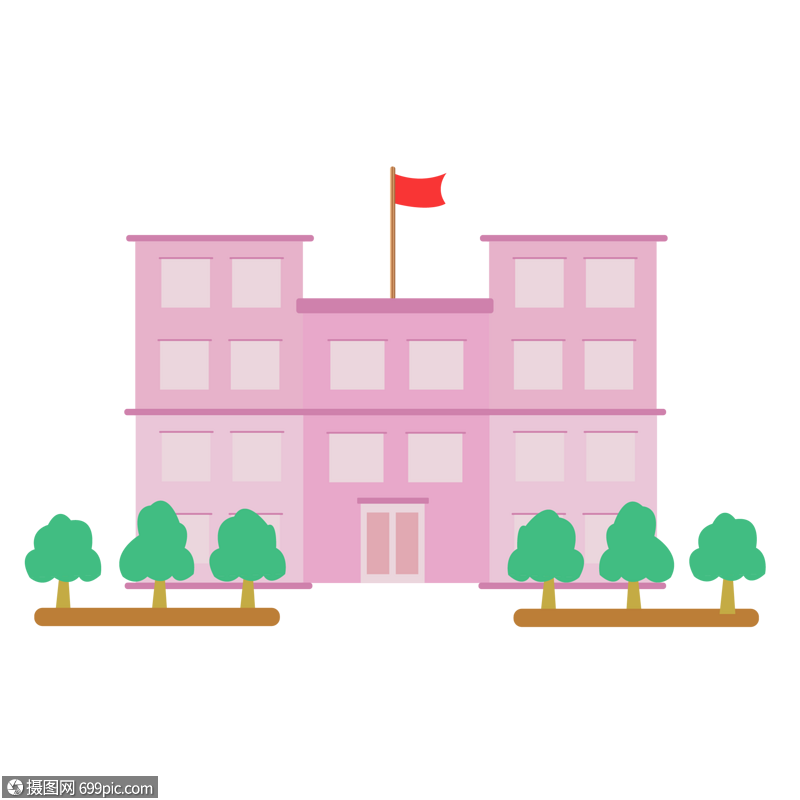 教学楼矢量图学校元素