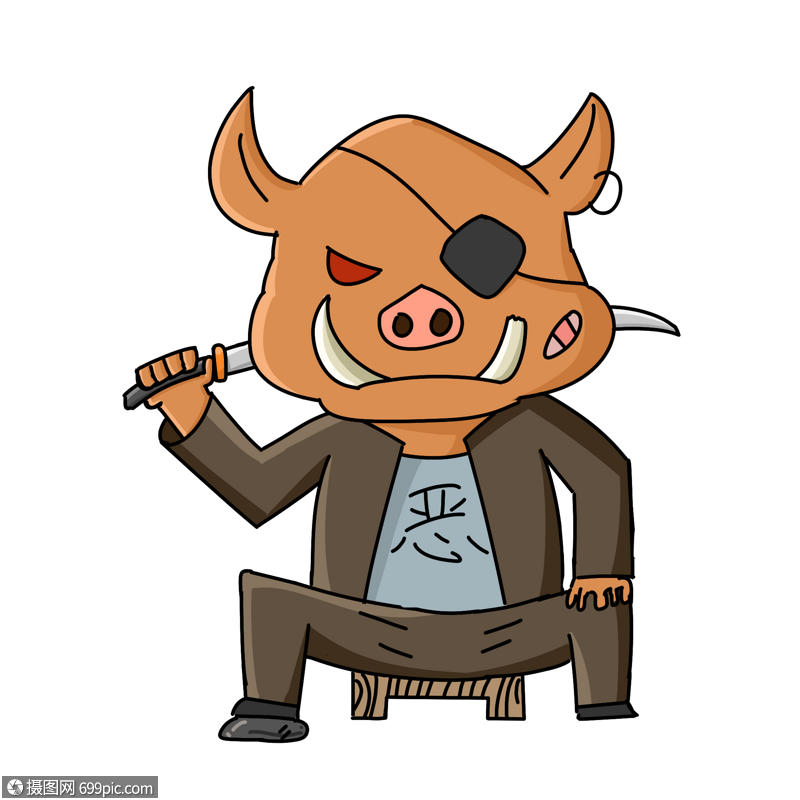 鬼怪恶鬼野猪精高清图片素材