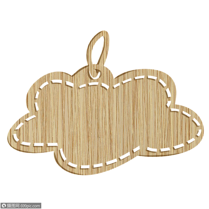 手绘卡通木纹挂牌对话框