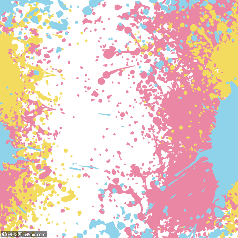 彩色喷溅墨点泼墨图片