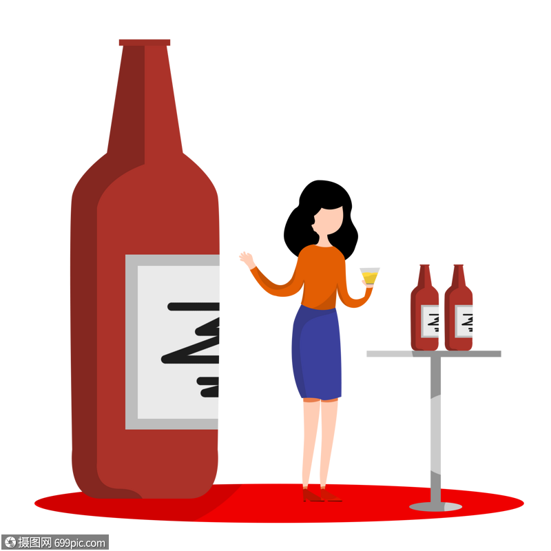 卖酒销售员红酒配图