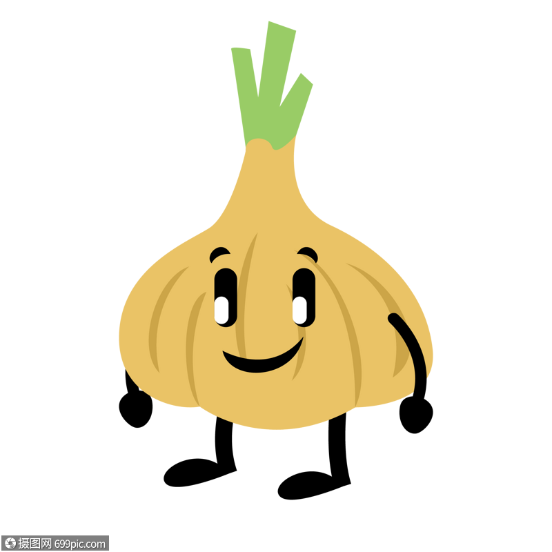 免抠元素 手绘/卡通元素 大蒜表情.ai