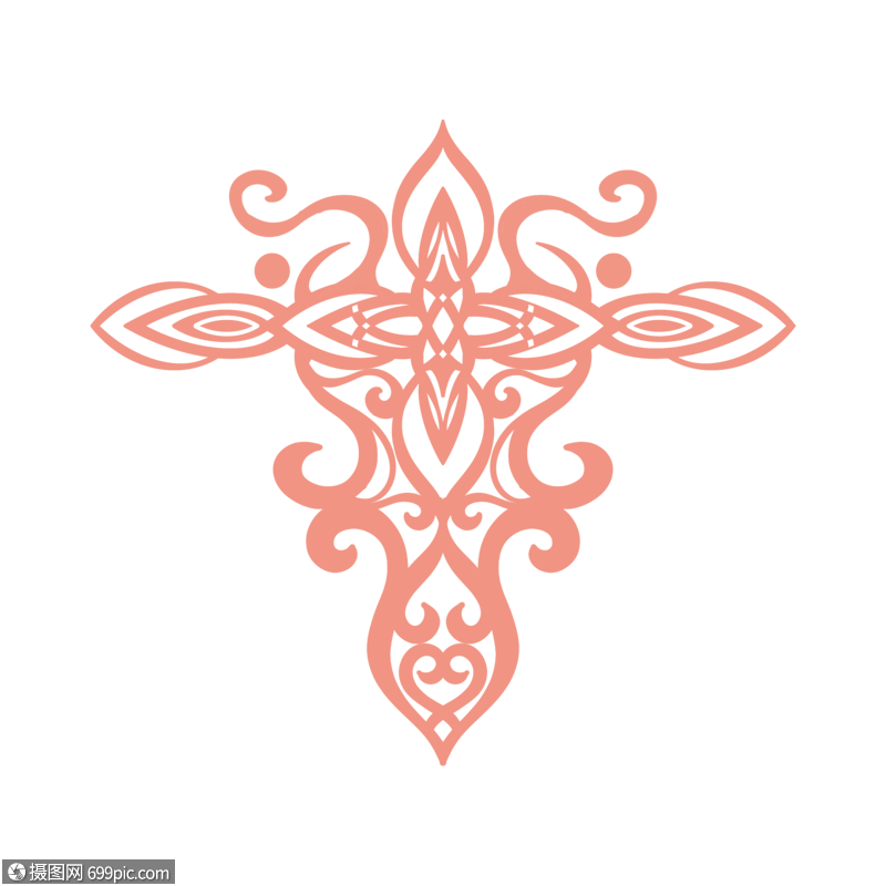 对称花纹图案装饰素材