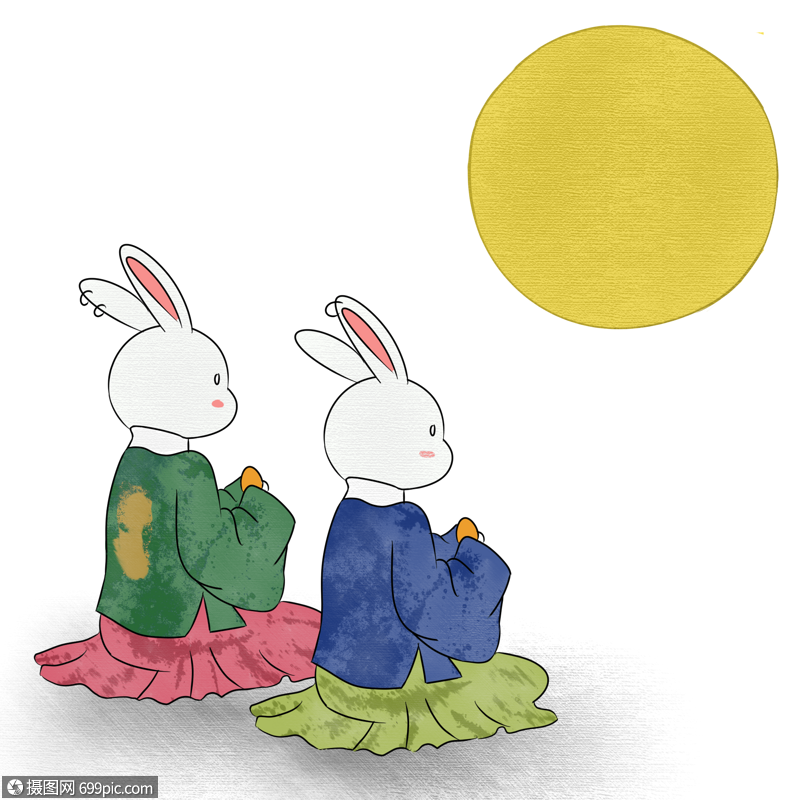 中秋节玉兔望月