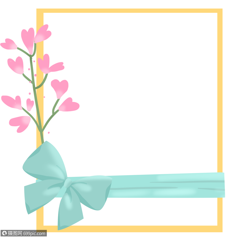 手绘卡通蝴蝶结贺卡邀请函