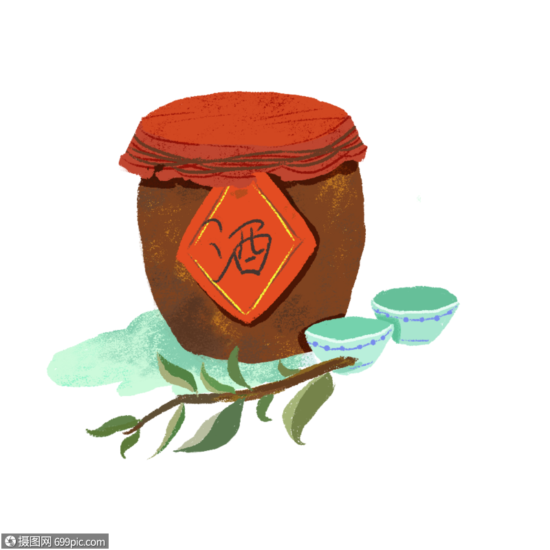 中秋节酒杯酒缸