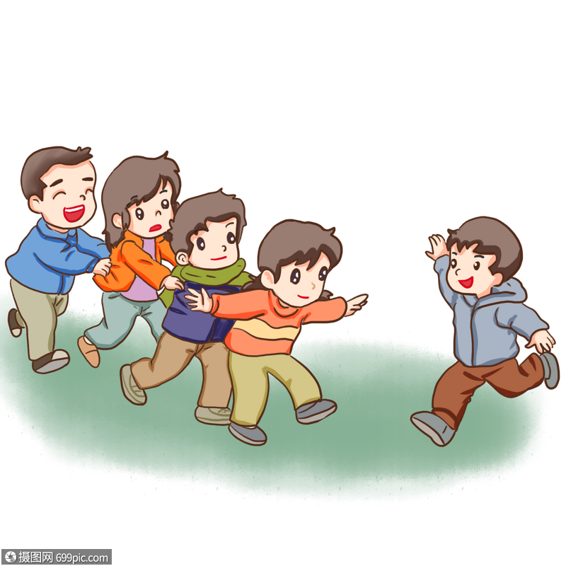 老鹰抓小鸡伙伴小男孩