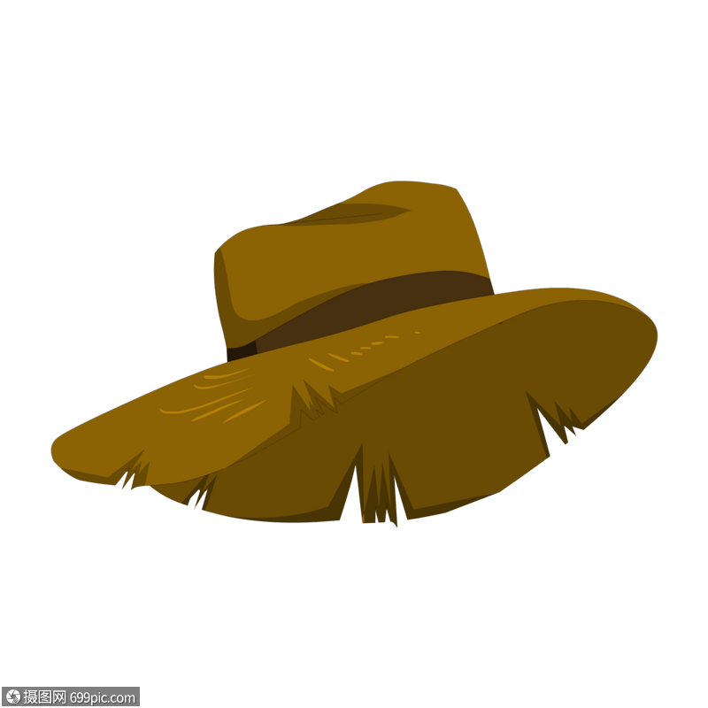 帽子草帽卡通高清图片素材