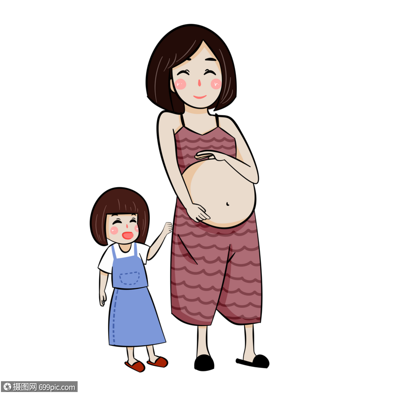 二胎时代怀孕中的妈妈