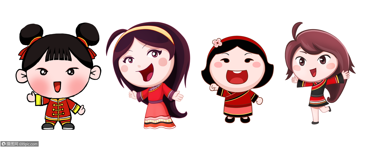 卡通辣妹子吉祥物