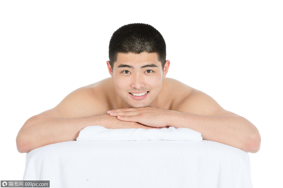 男性按摩spa推拿背部