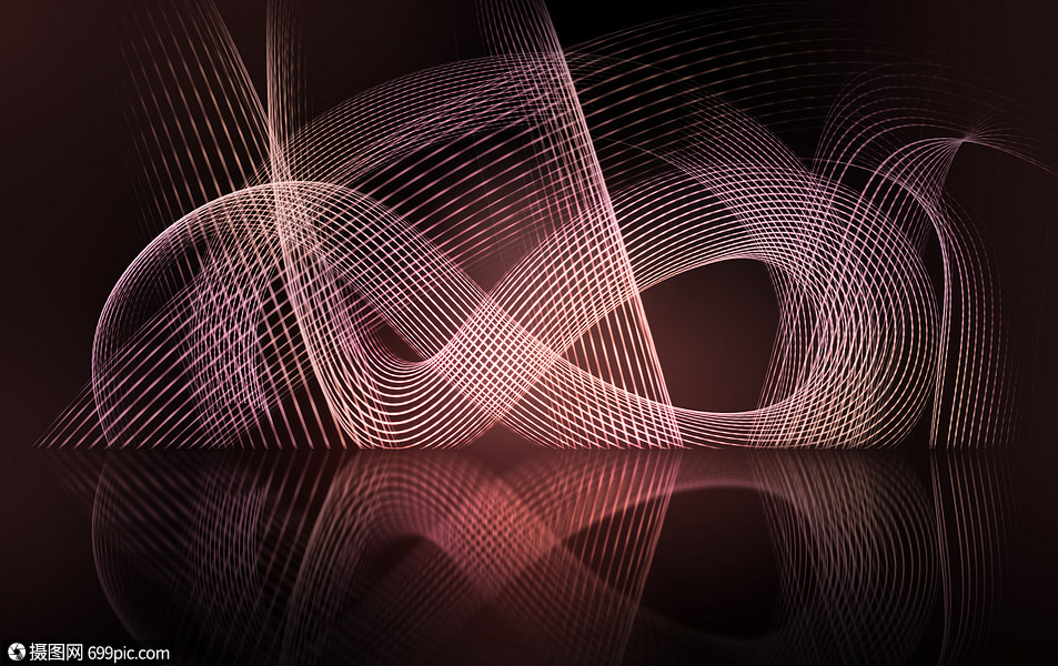 抽象科技线条科技感红色