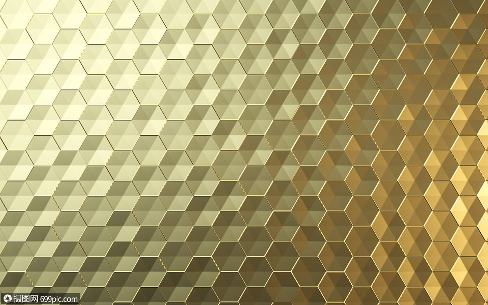 金色金属纹理c4d立体