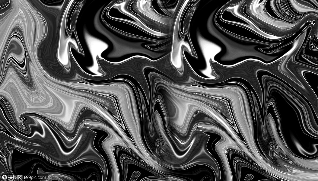 黑色金属感背景线条扭曲