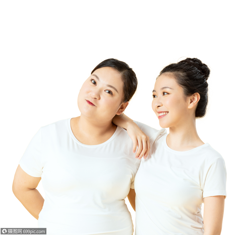 胖瘦姐妹花友情年轻